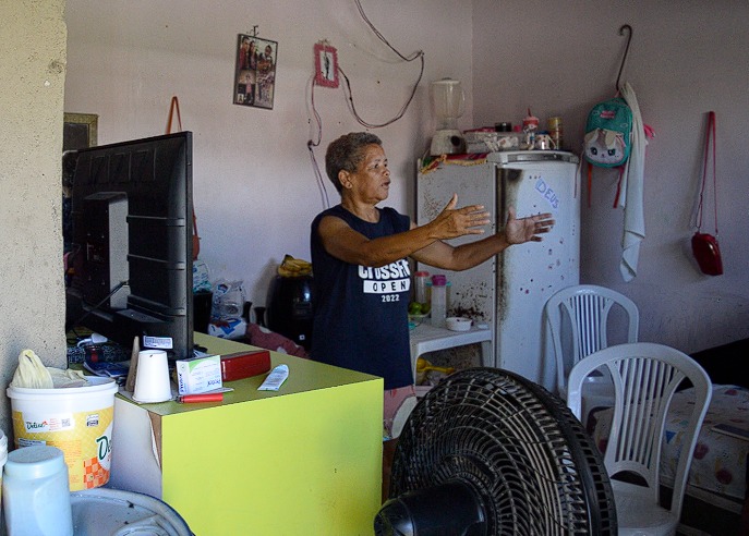 Interior da casa da Dona Vera – Foto: Álvaro Torres